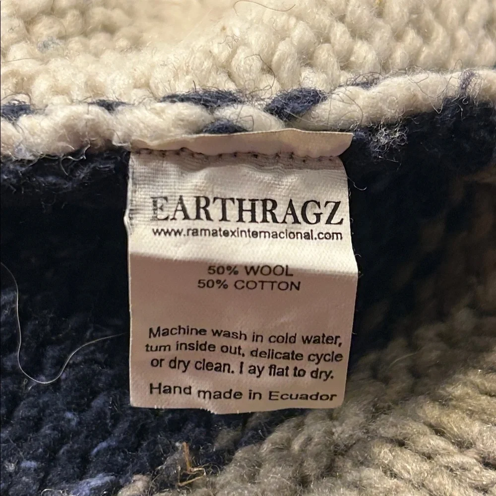 Earth Rugs wool sweater hooded jacket K00057